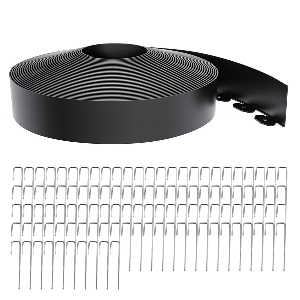 LXVOOEE landscape edging 100 ft coil for clean lawn borders and easy DIY installation.