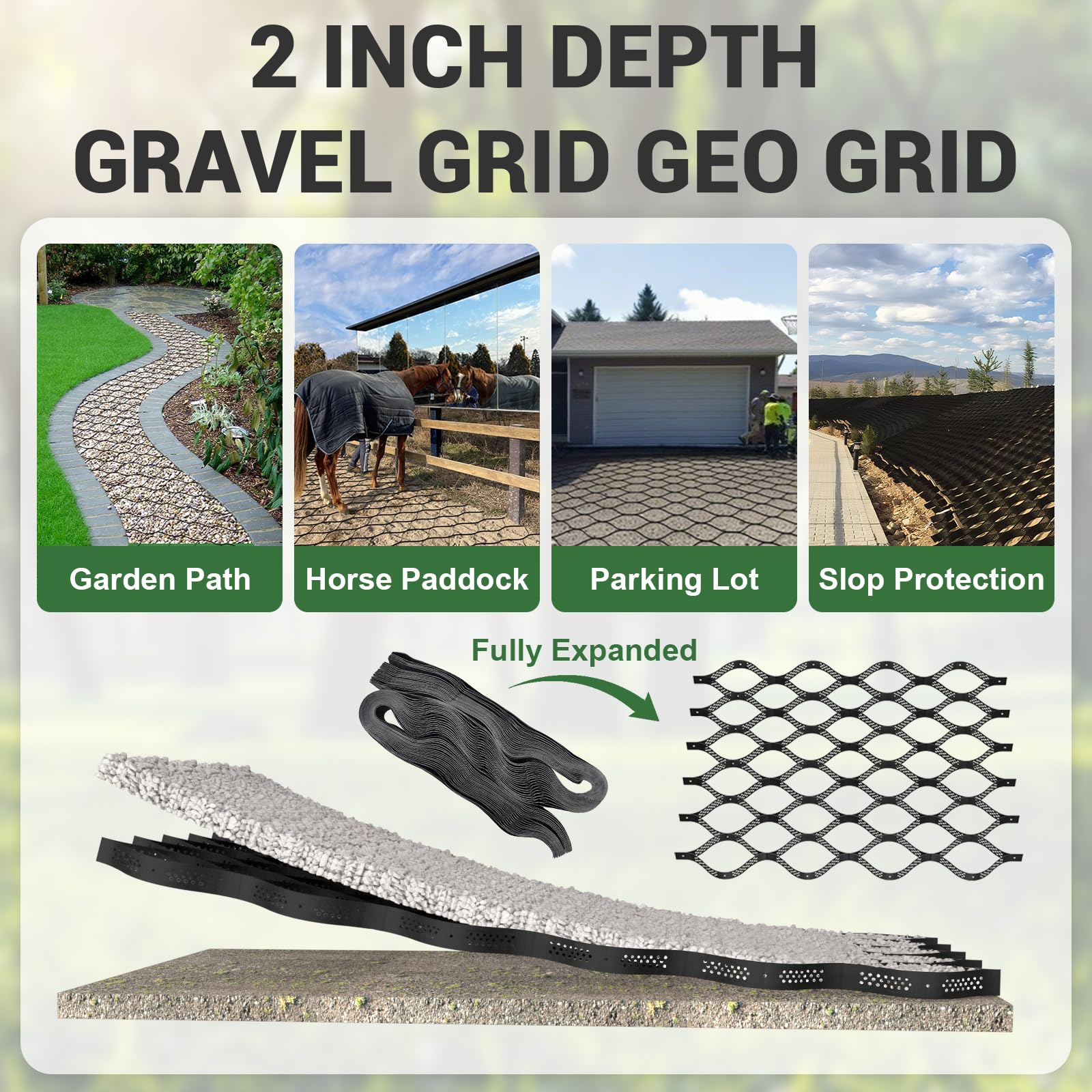 LXVOOEE paddock grid use supporting firm horse turnout areas