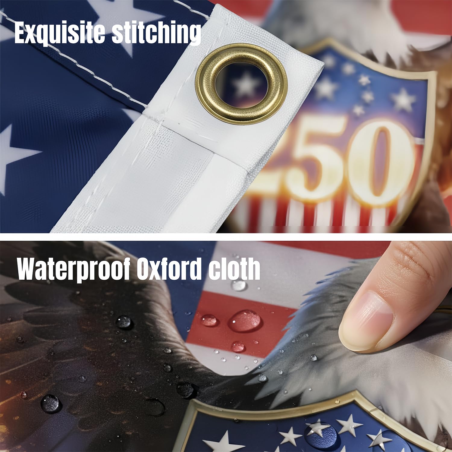 LY&SASIF lightweight 3x5 ft flag for mild breeze and easy handling.
