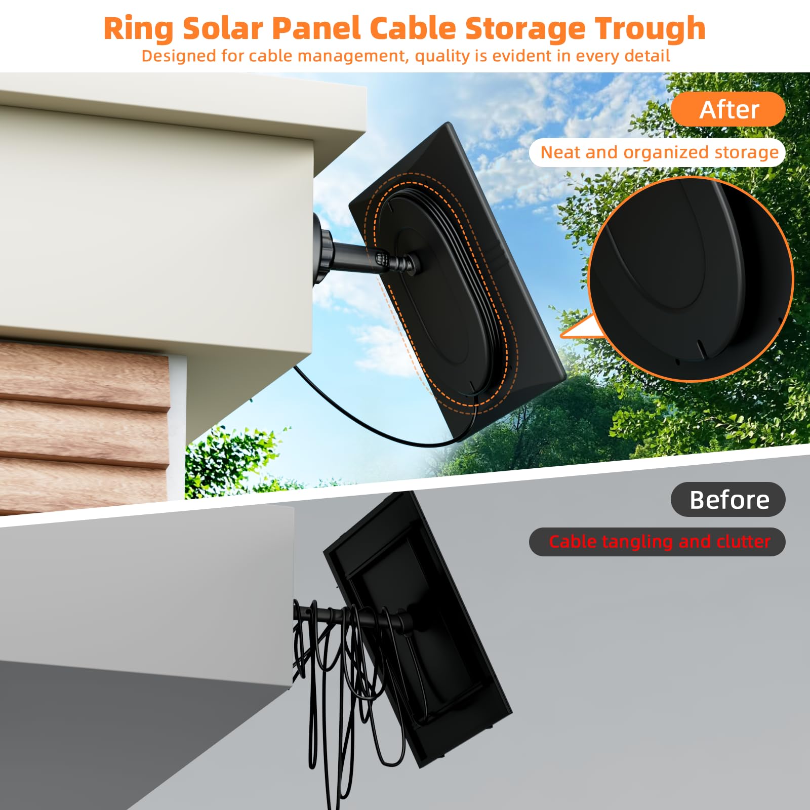 Lybuorze IP65 weatherproof solar panel withstands rain and dust