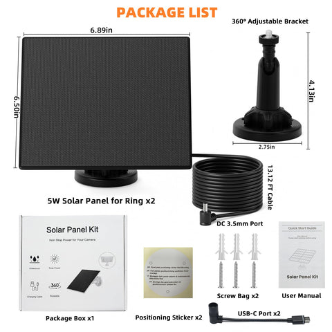 Lybuorze compatible with Ring Spotlight and Stick Up Cam batteries