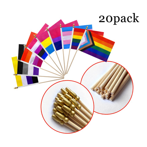 LyButty vibrant polyester flags 8x5 inches, sharp colors and reuse potential