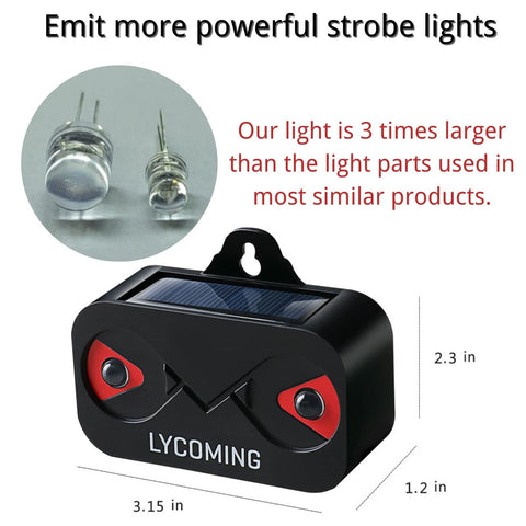 Easy installation on trees posts or fences with 360 degree deterrence