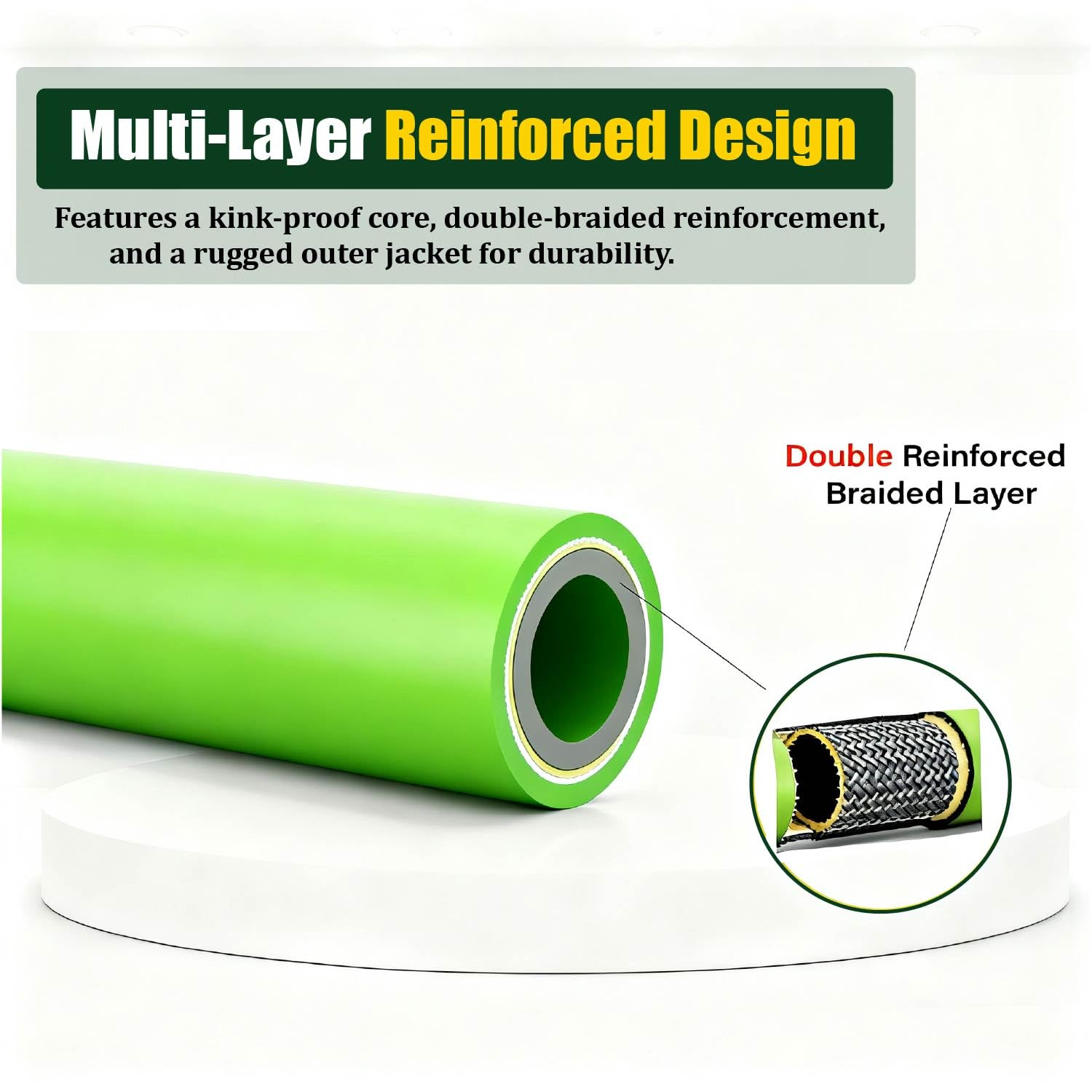 LycorTrade bright green outer jacket for visibility during cleaning