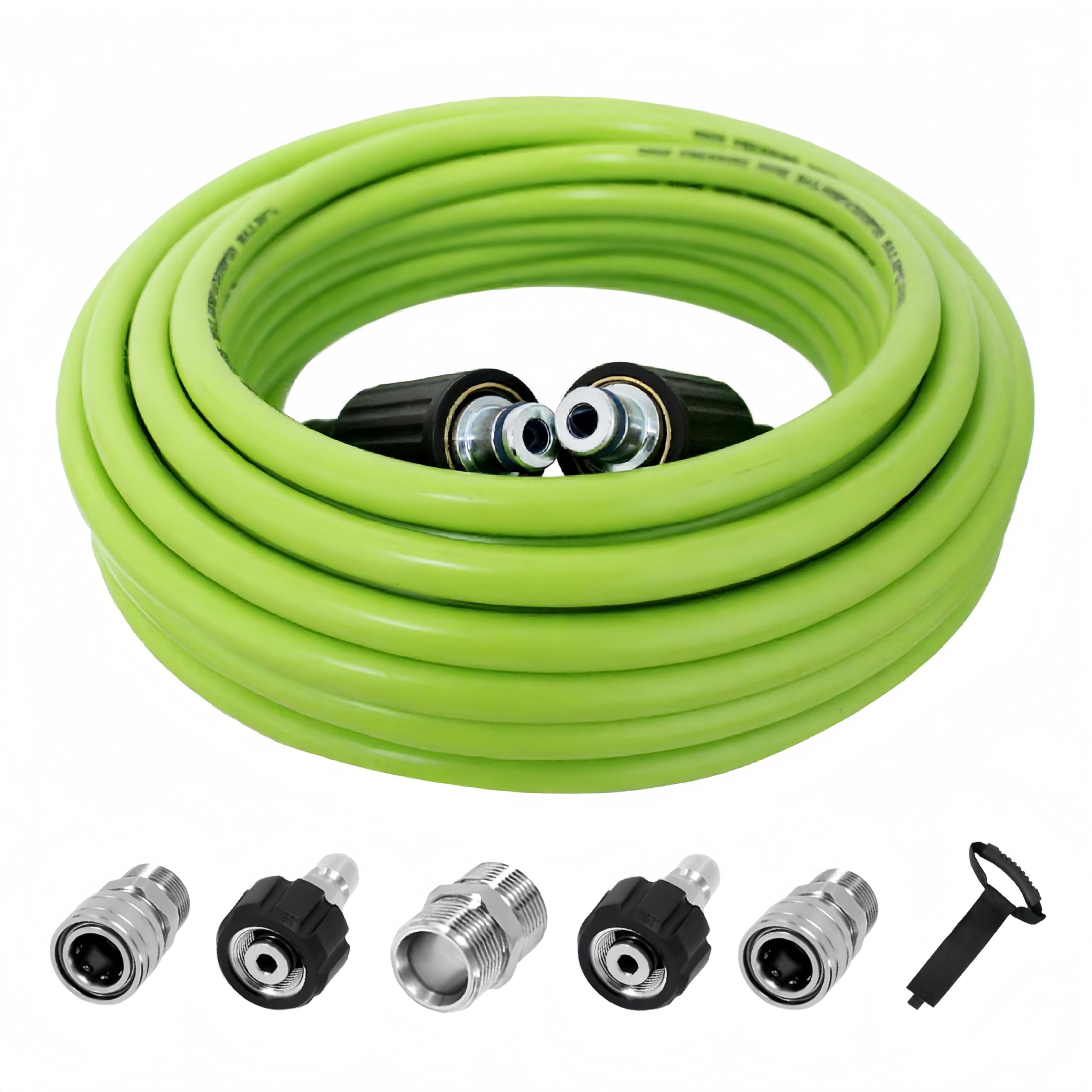 LycorTrade 50ft pressure washer hose in action for car washing