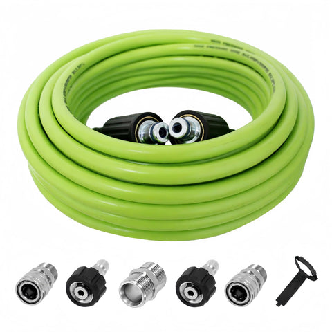 LycorTrade 50ft pressure washer hose in action for car washing