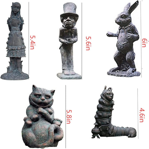 Lycss Mad Hatter garden figure adds whimsy to patios and yards