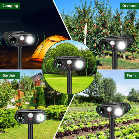 Lycxbfjia 4-pack provides versatile coverage for yards, gardens, farms, and driveways.