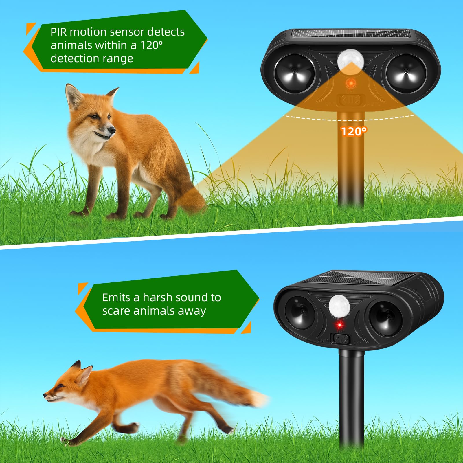 Lycxbfjia 4-pack stacked units cover large lawns and plant beds.