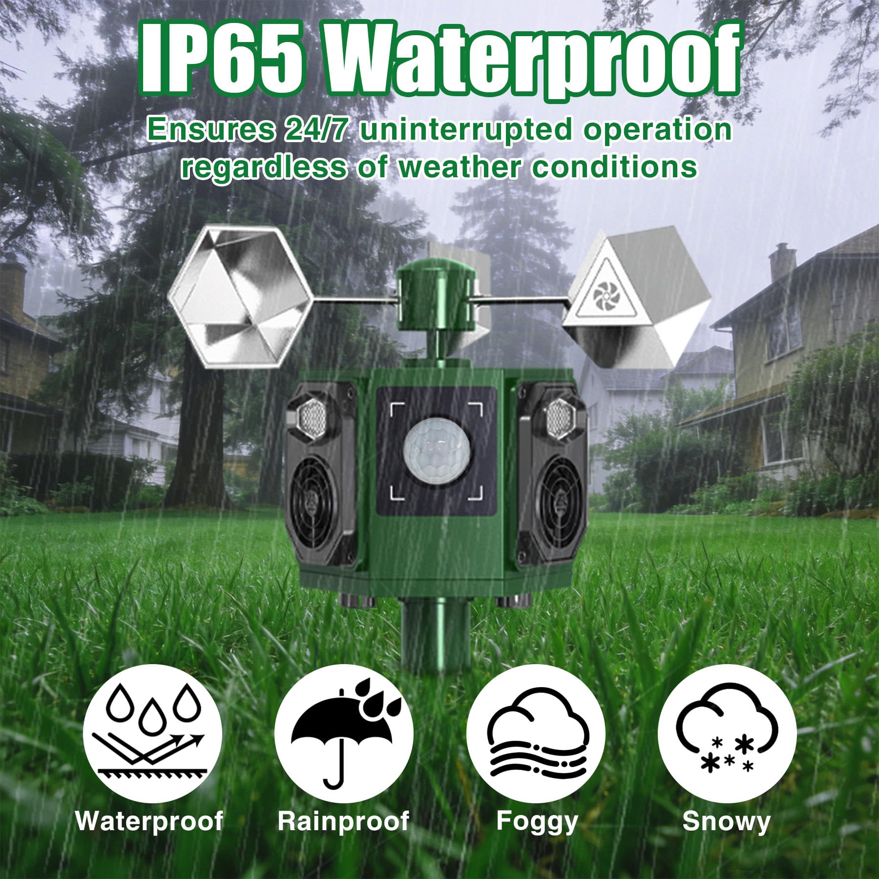 Lycxbfjia ABS weatherproof shell withstands rain, snow, heat in outdoor environments