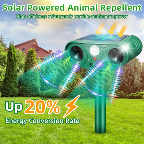 Lycxbfjia adjustable frequency settings deter multiple animals effectively.