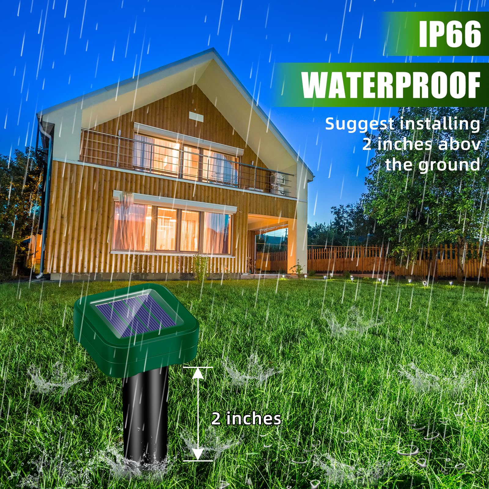 Lycxbfjia eight-pack provides wide yard coverage for multiple zones.