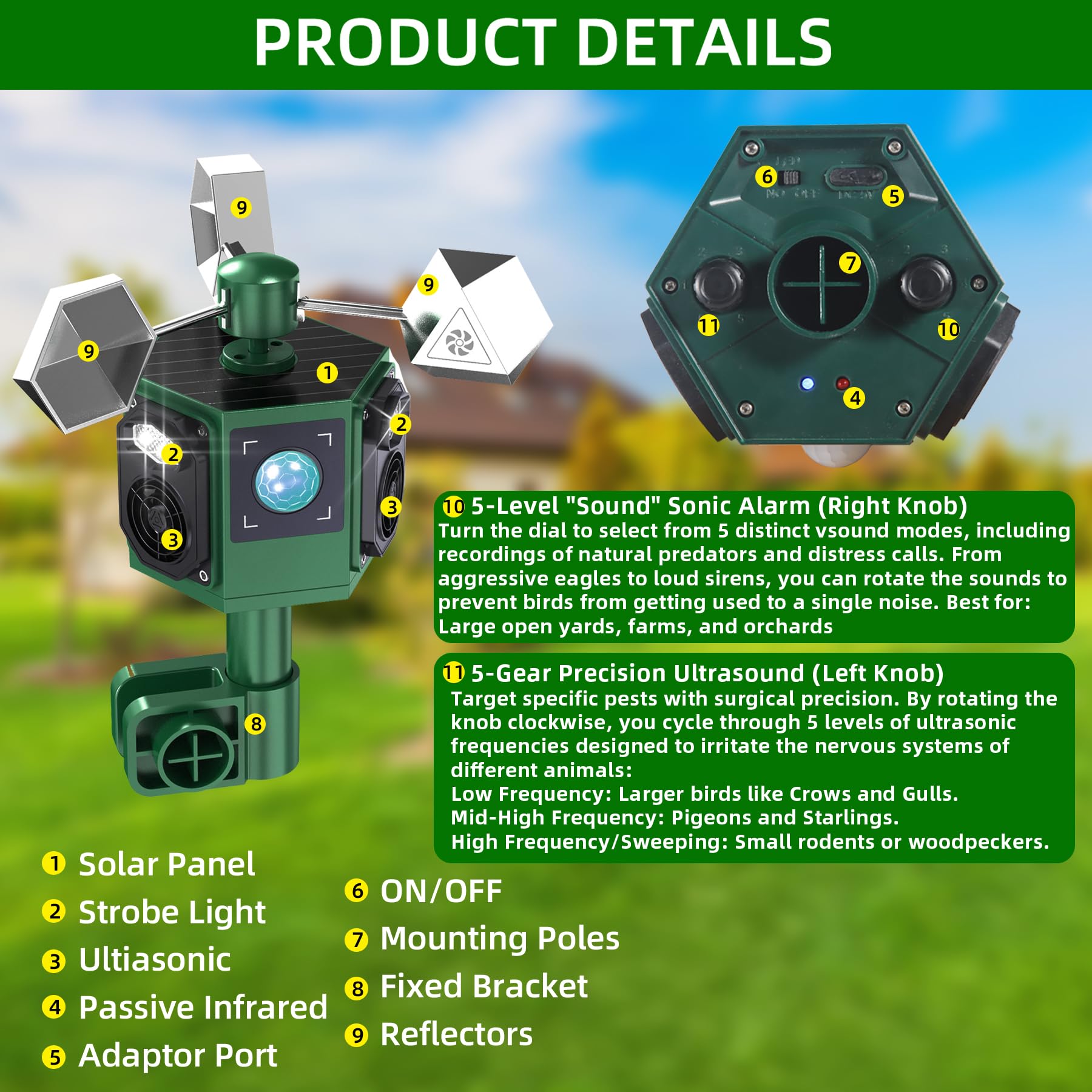 Lycxbfjia ground stake installation allows quick setup on patios or farms