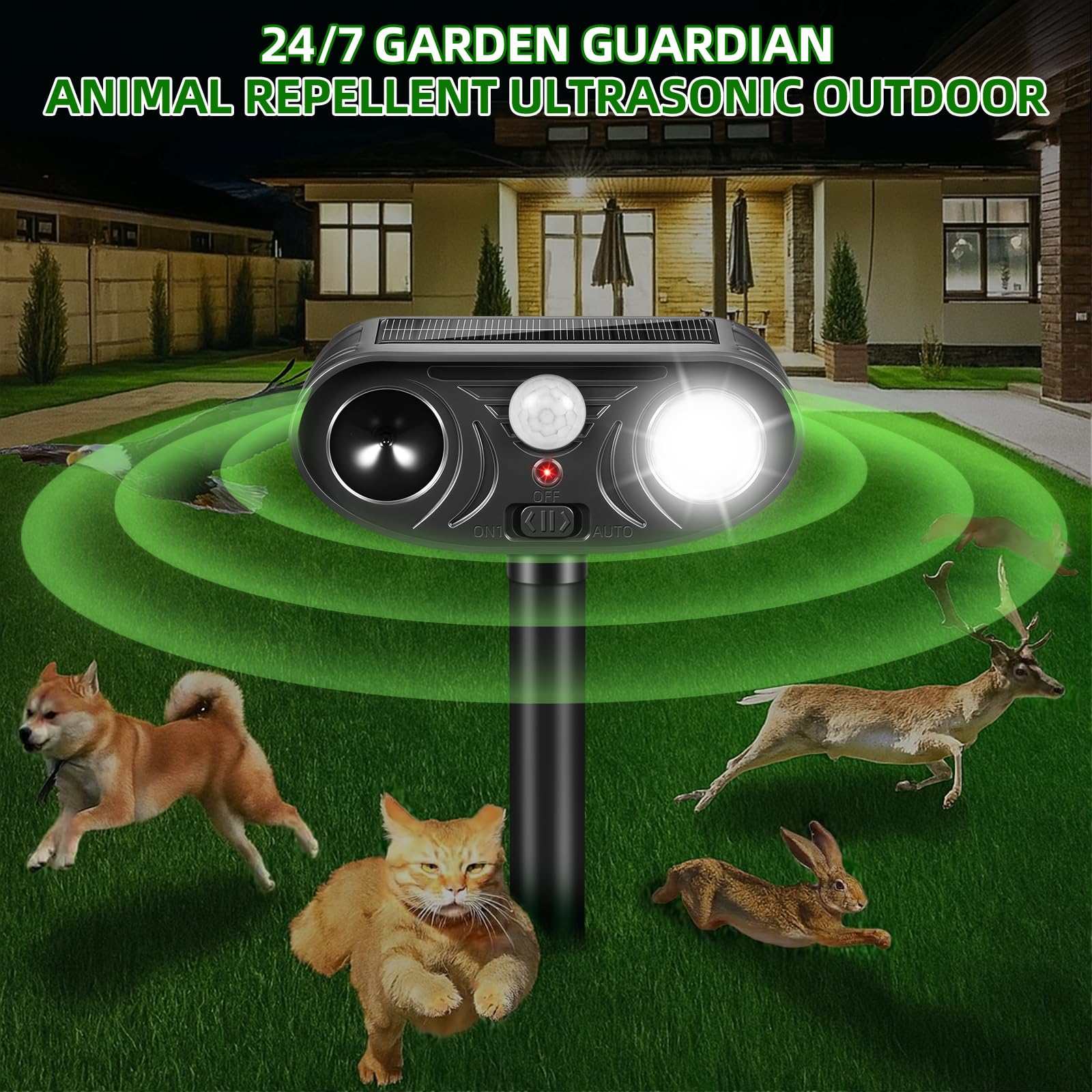 Lycxbfjia humane physical deterrent protects pets and people while guarding property.