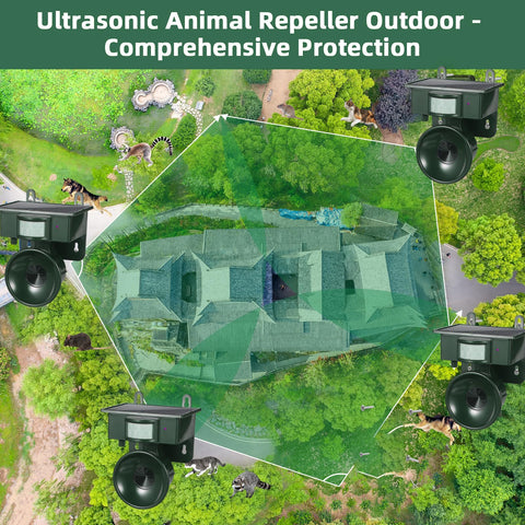 Lycxbfjia IP44 waterproof bird deterrent mounted on wall; withstands rain and sun