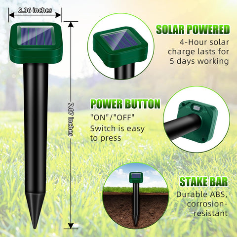 Lycxbfjia IP65 weatherproof stake ready for year-round outdoor use.