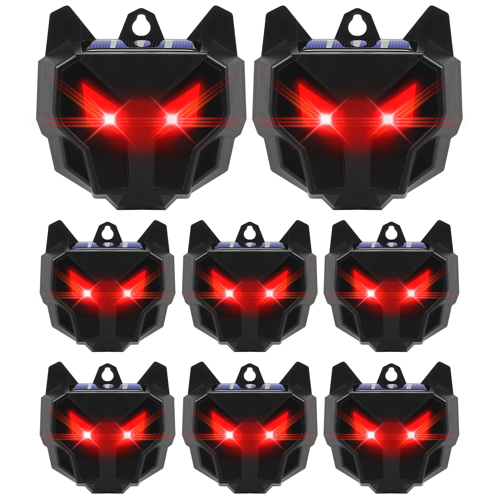 Lycxbfjia Predator Eyes 8-pack deters poultry nocturnally, protecting flocks.