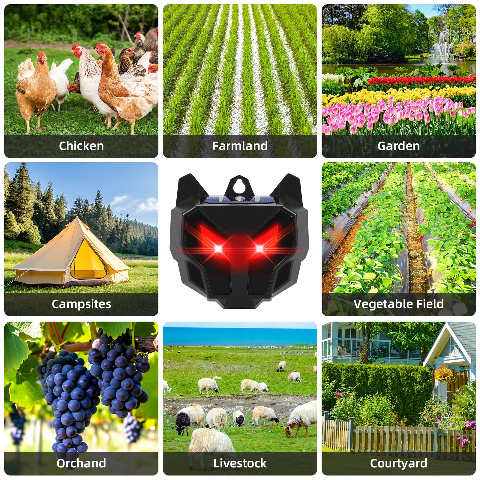 Lycxbfjia predator eyes 4-pack offers affordable, humane wildlife deterrence.