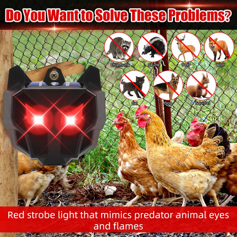 Lycxbfjia predator eyes deter coyotes and foxes from outdoor spaces.