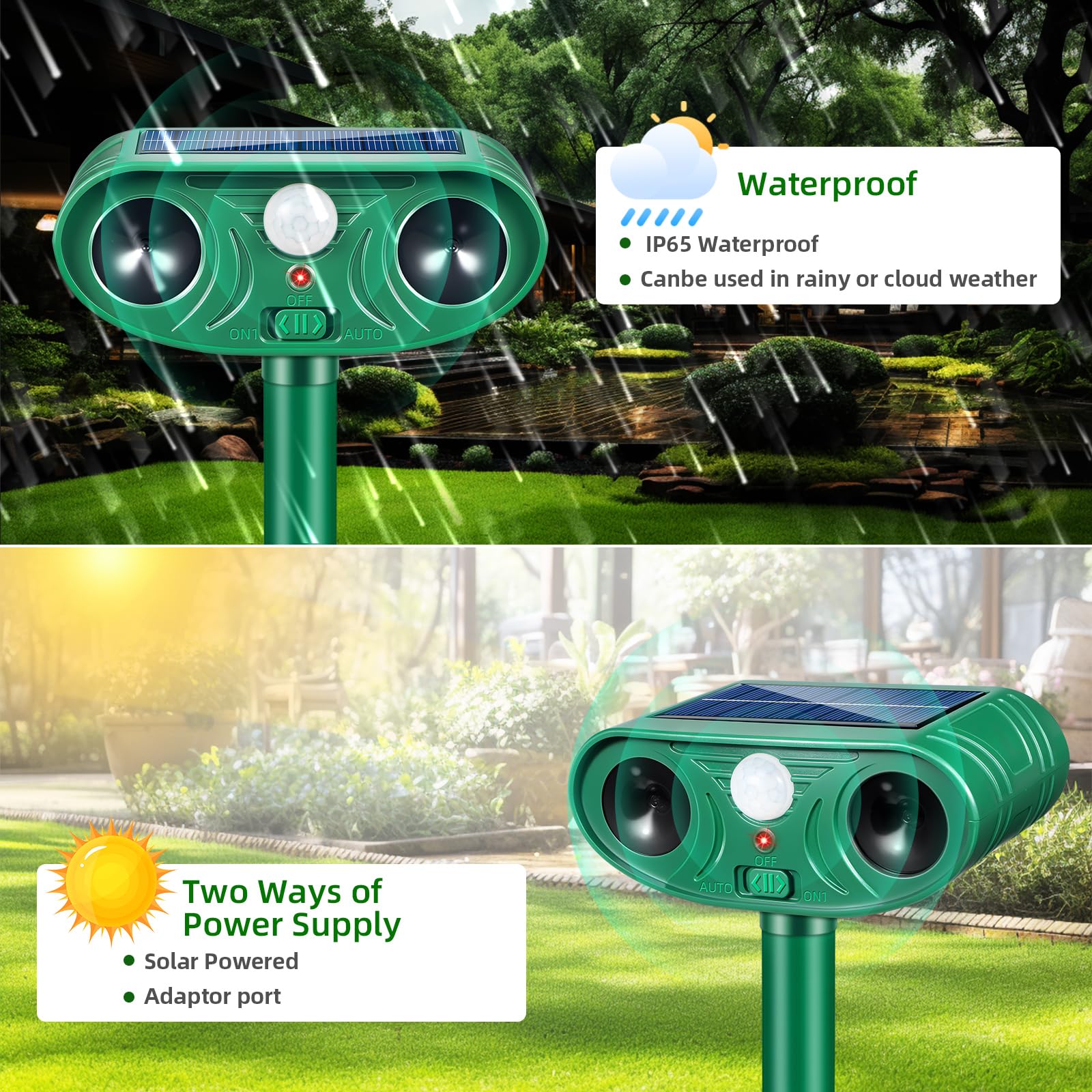 Lycxbfjia solar panel top charges device for uninterrupted use.