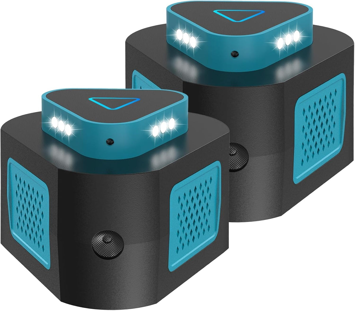 Lycxbfjia ultrasonic mouse repellent front view shows compact plug-in design for large rooms.