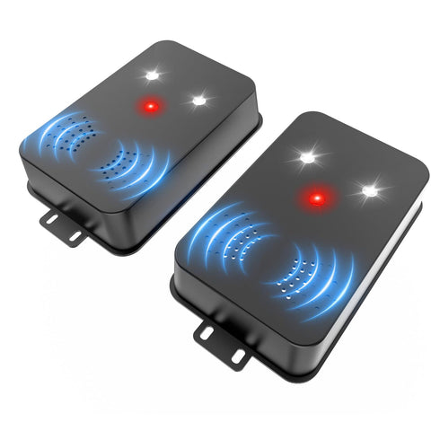 Lycxbfjia under hood rodent repellent emits ultrasonic signals for engine protection.