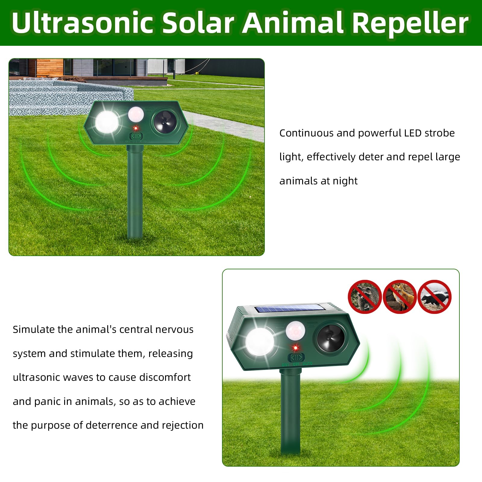 Lycxbfjia wide-angle detection covers more outdoor area efficiently.