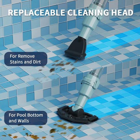 Lydsto S1 Lite extendable pole 56ft for reach in spa and pool edges.