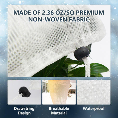LYDTICK nonwoven fabric plant cover is lightweight and reusable