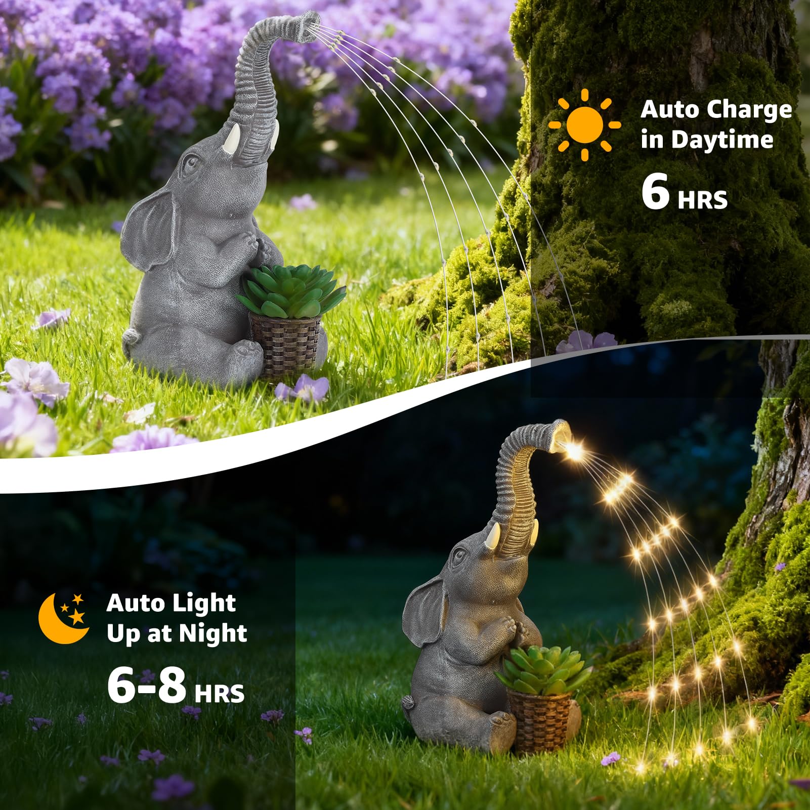 Lyeasw garden display suited for porch, yard, and patio.