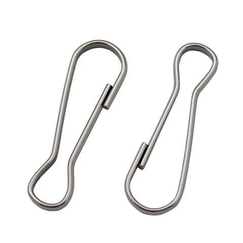 LYECUN 12Pcs flag pole clip 1.58in secures flags in windy conditions.