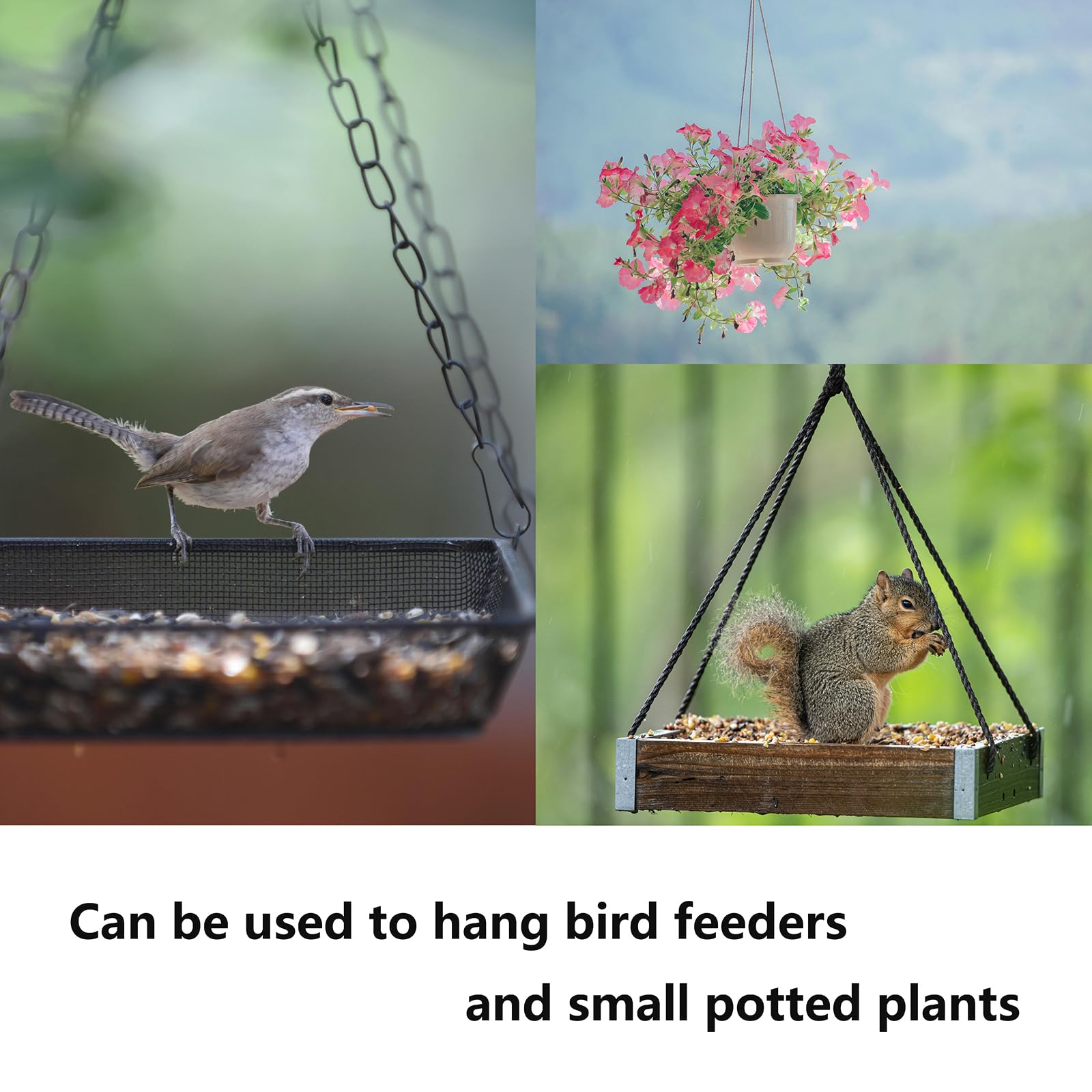LYECUN flagpole clip suitable for bird feeders and decor.