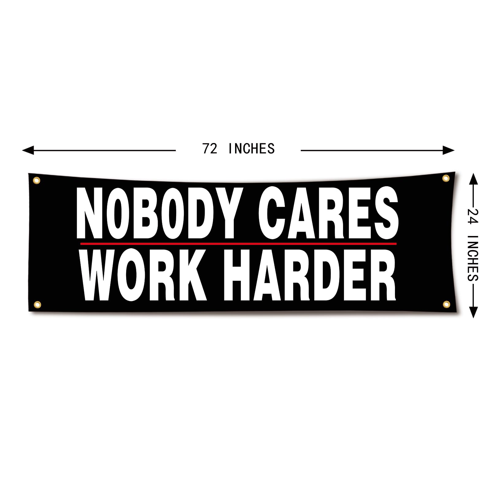 Lyeedoom motivational gym wall art 6x2ft boosts focus during routines