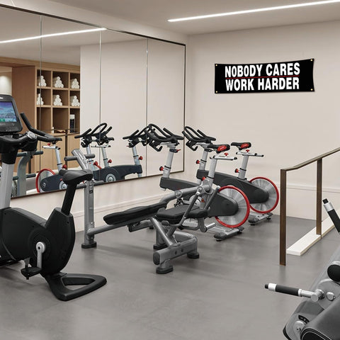 Lyeedoom office dorm wall banner inspires productivity and study breaks
