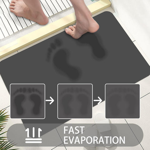 Lygligh Ultra Thin Door Mat 30x17 grey entryway setup showcases space-saving fit.