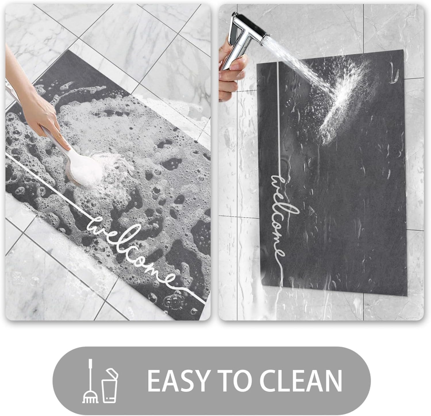 LYGLIGH durable door mat endures high foot-traffic and daily wear.