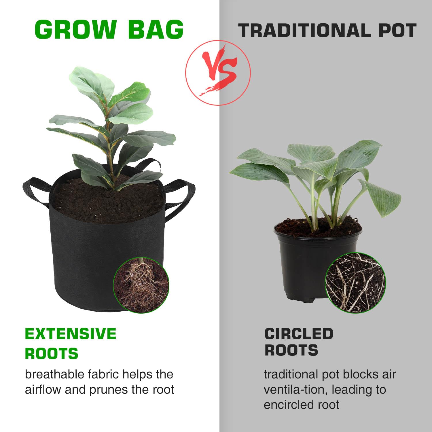 Lyincat 12-pack set provides ample bags for varied crops