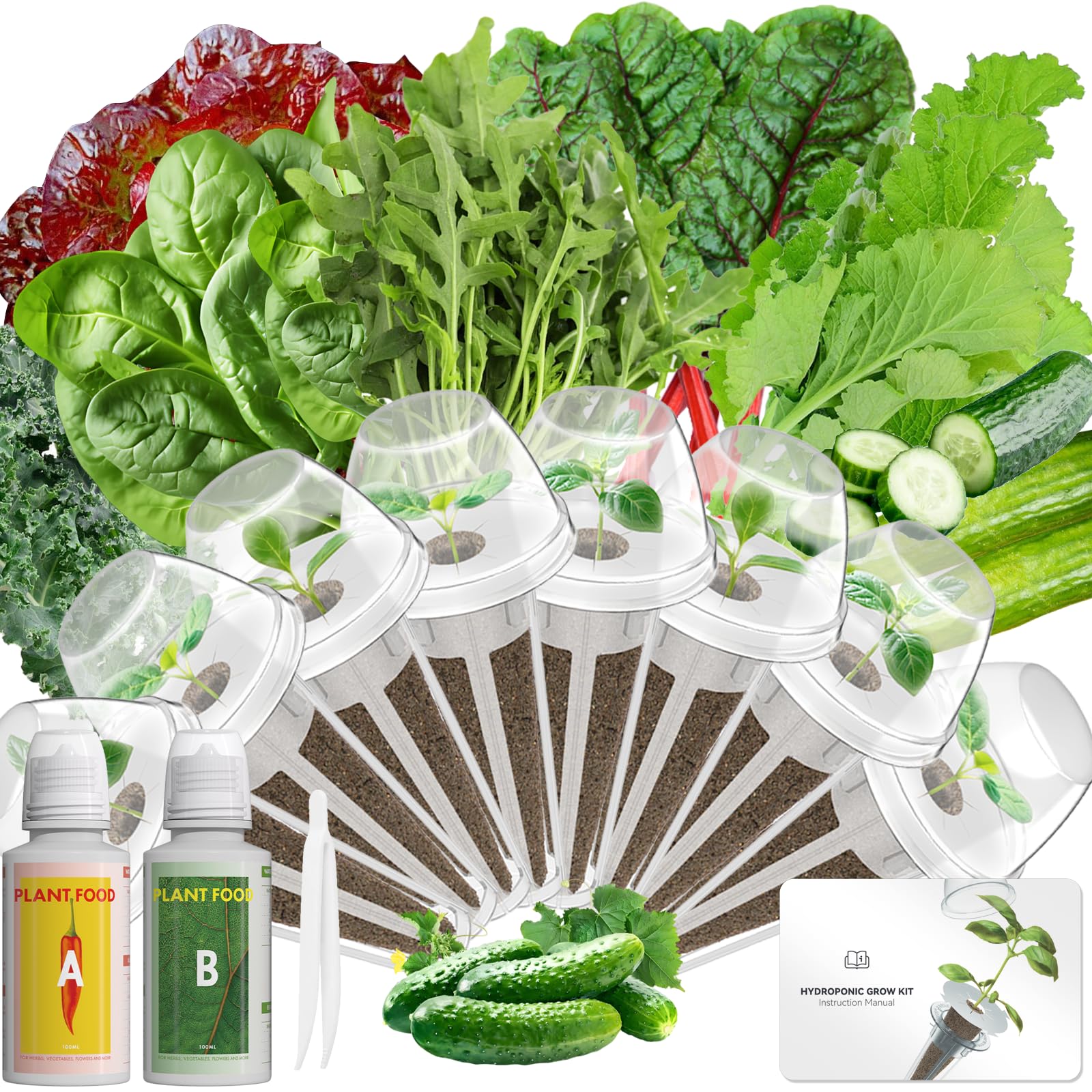 LYKOCLEAN 8-pod salad seed kit for AeroGarden ready for home growing