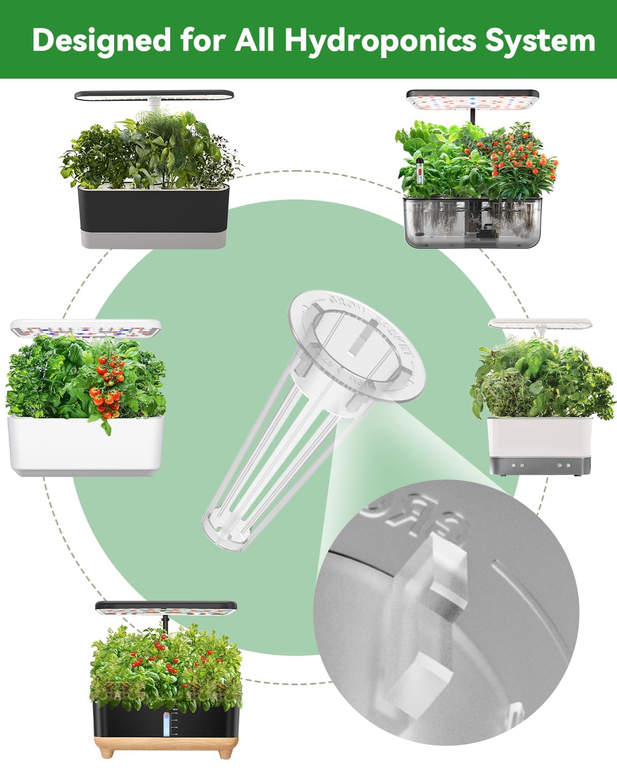 LYKOCLEAN dome covers maintaining humidity for seeds