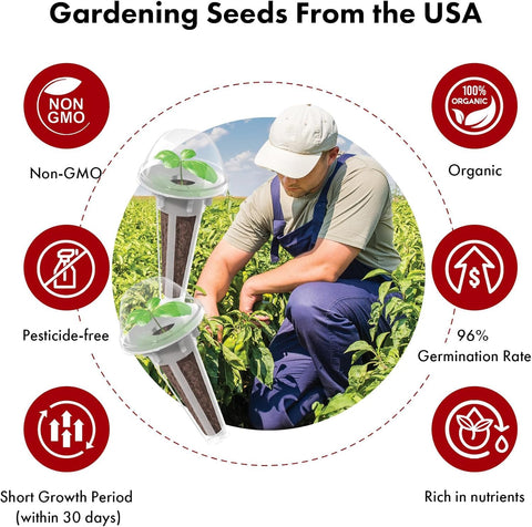 LYKOCLEAN heirloom non-GMO USA seeds for year-round harvest