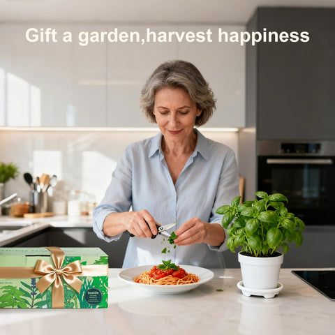 LYKOCLEAN gift ready indoor herb garden kit ideal for plant lovers and cooks