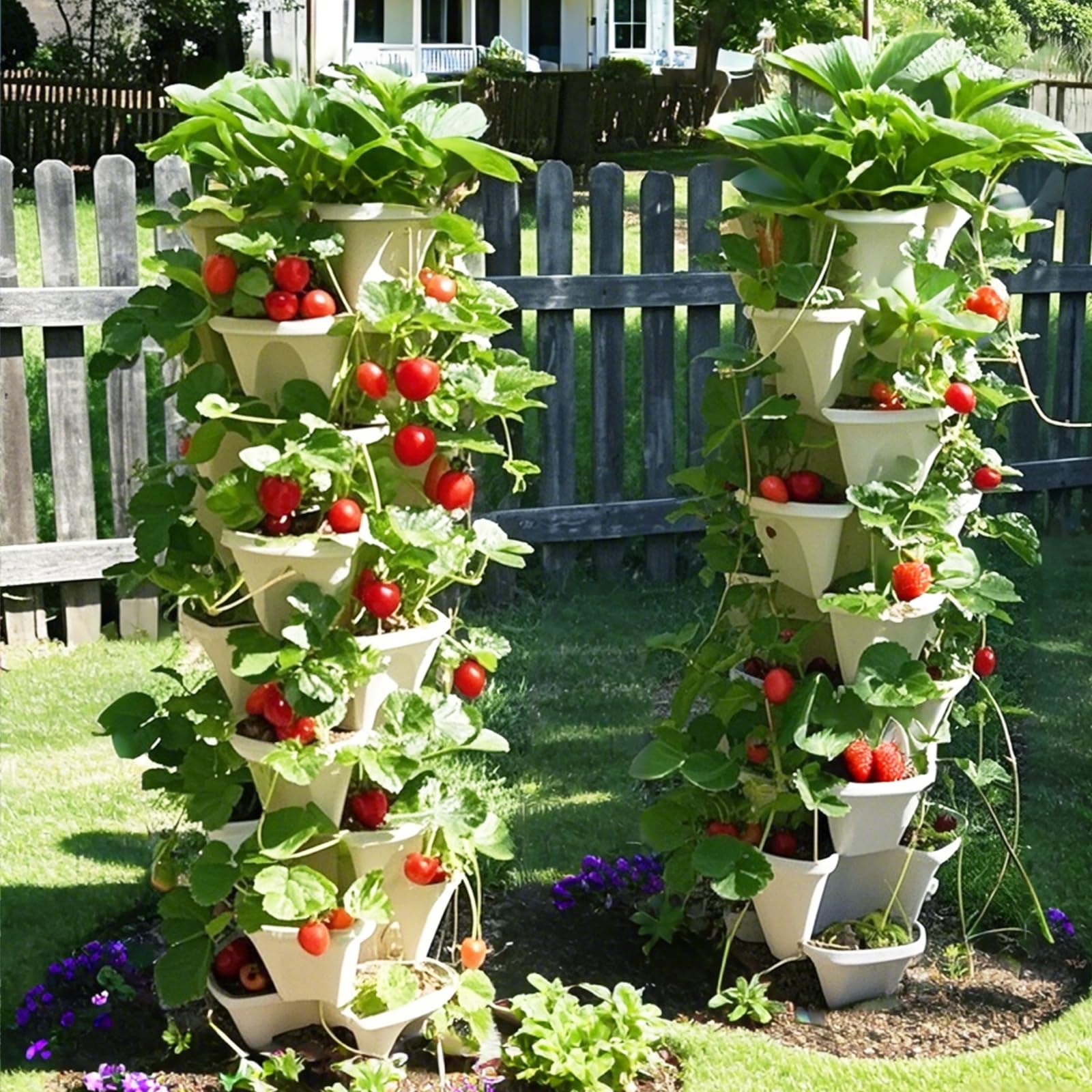 Lykvrii top-two-tiers watering-only helps prevent overwatering.