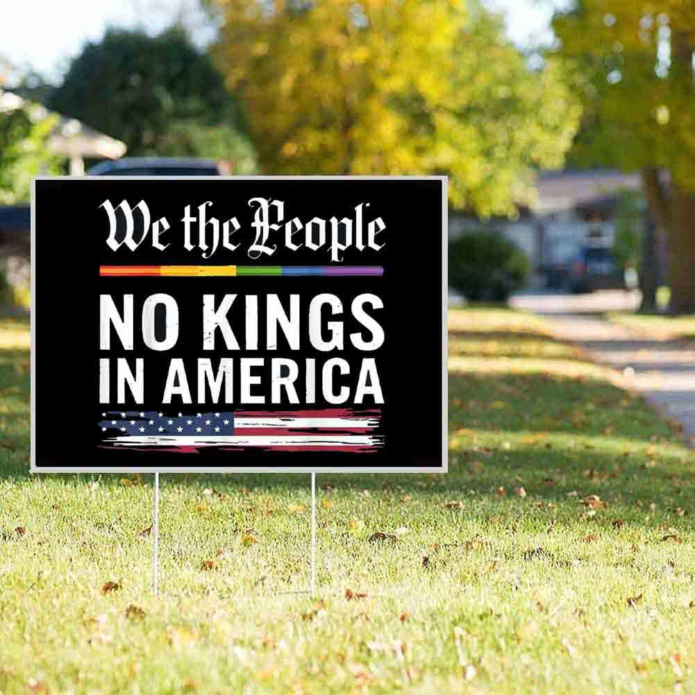 Lymhy We The People sign for gardens and yards, ideal for curb appeal