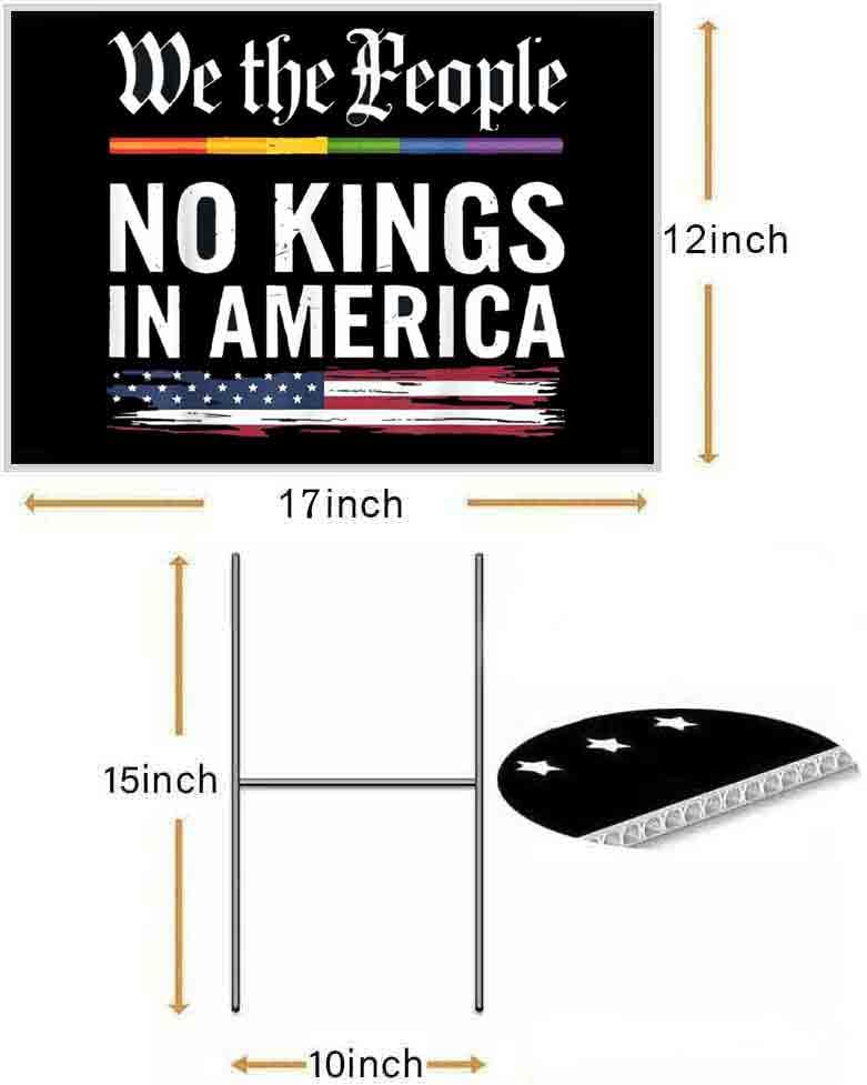 Lymhy yard sign with metal stake for outdoor lawn display
