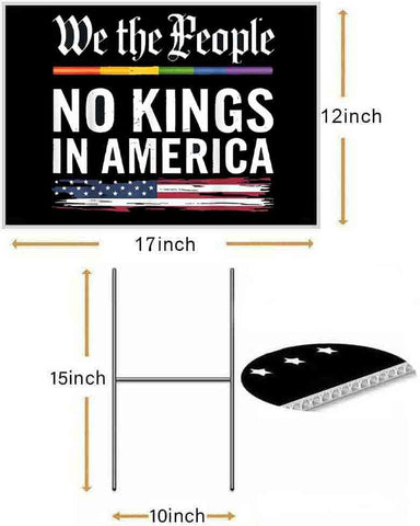 Lymhy yard sign with metal stake for outdoor lawn display
