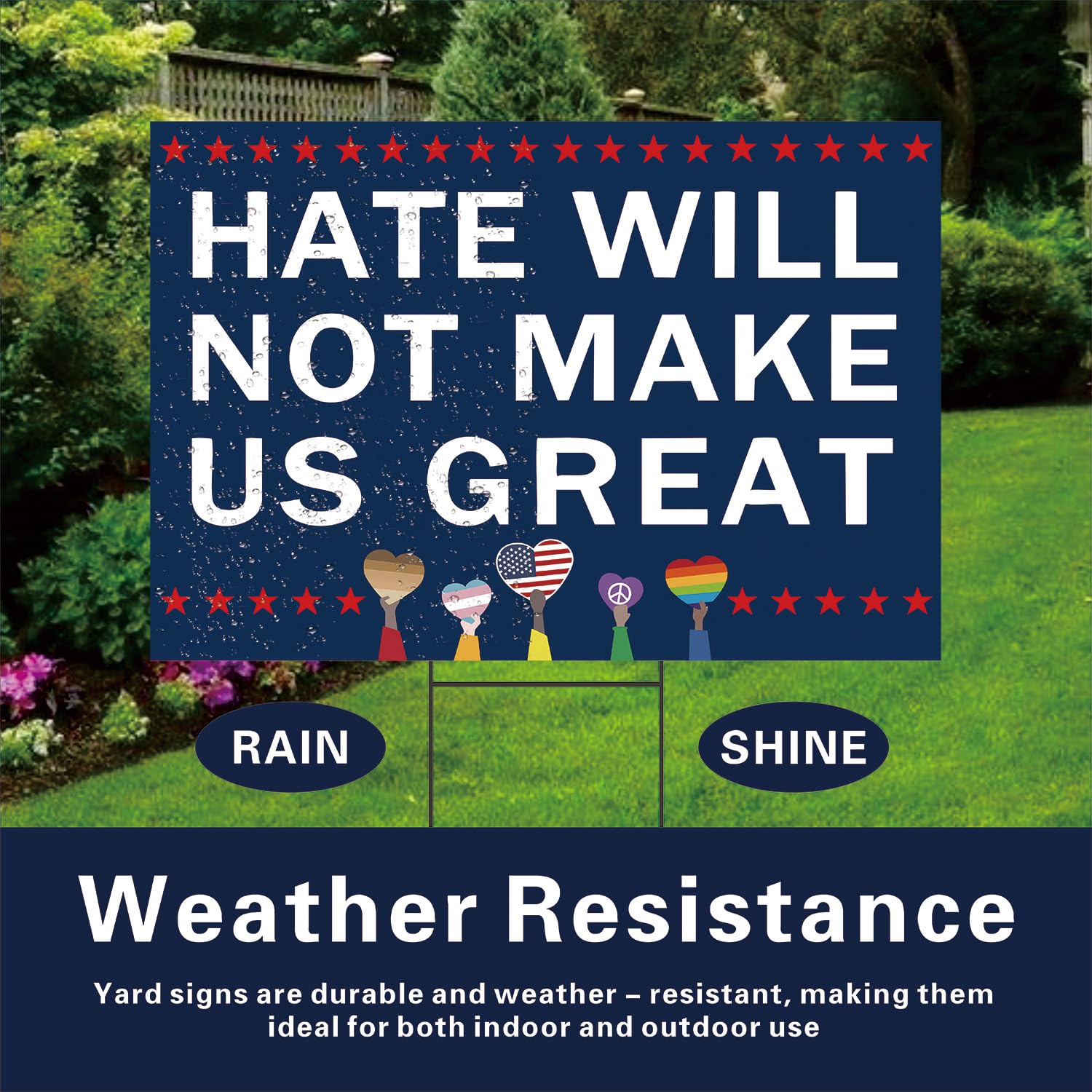 Lnyelxa weatherproof corrugated plastic resists sun and rain for outdoor use