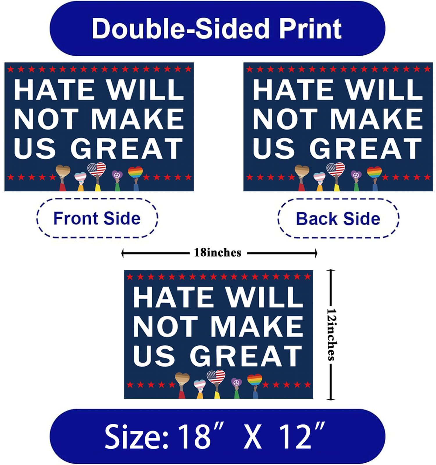 Lnyelxa quick-install yard sign requires no tools