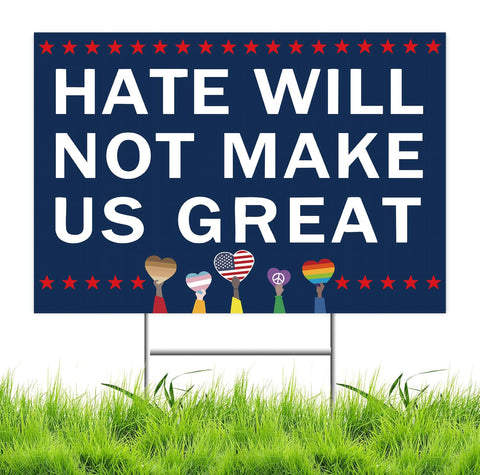 Lnyelxa yard sign double-sided for maximum visibility in any direction