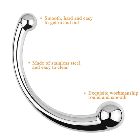 Lynoocy wand silhouette shows sleek metal for durable, easy-clean use.