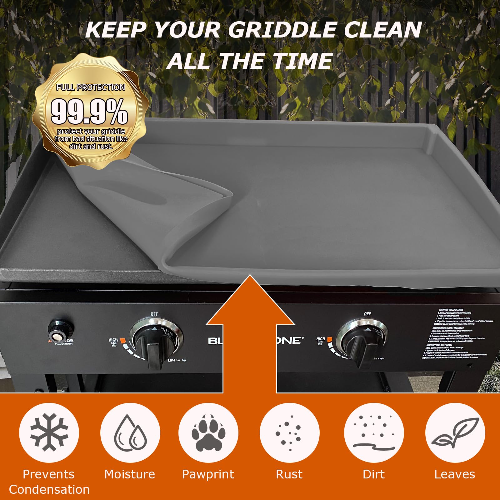 Lyonbi precise fit for Blackstone 28-inch griddles ensures simple placement